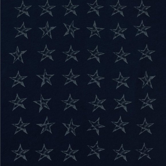 John Varvatos Rows Of Stars Graphic T-Shirt Navy - Picture 4 of 6